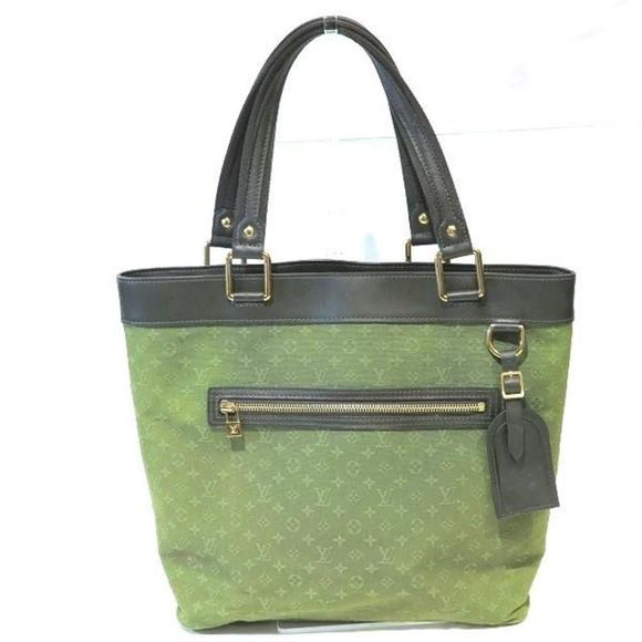 Lucile GM Mini Bag Tote Bag Monogram Canvas x Leather Khaki x Brown - Picture 1 of 7